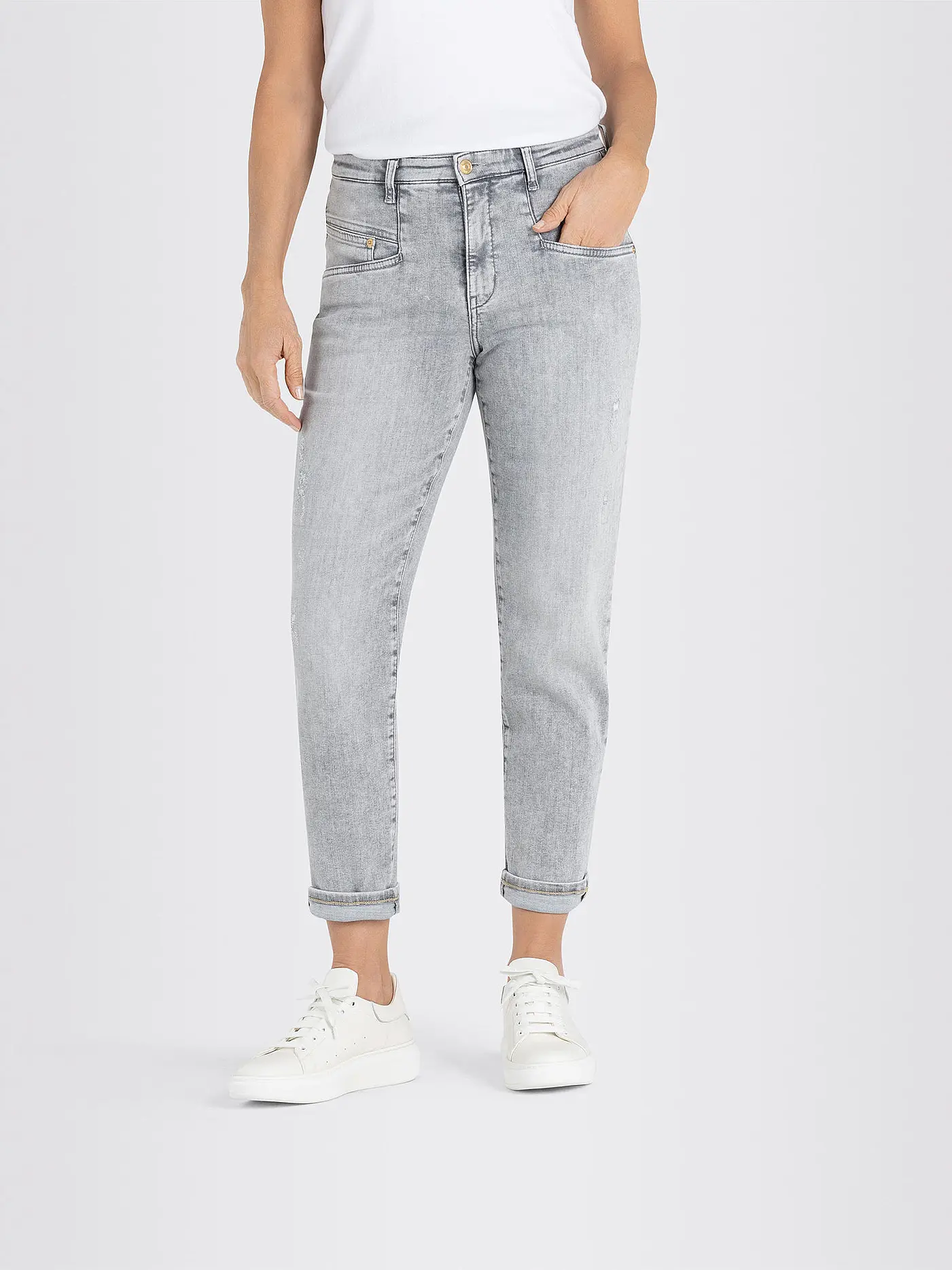 MAC | Jeans Mom Fit - Rich Carrot | grau